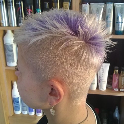 1 Womens Platinum Blonde Undercut Hairstyle Gocare